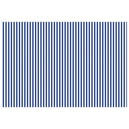 vidaXL Awning Replacement Fabric Blue and White 450 x 300 cm Polyester 3