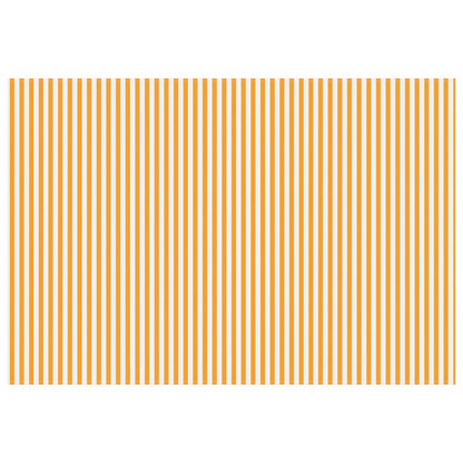 vidaXL Awning Replacement Fabric Yellow and White 400 x 300 cm 3