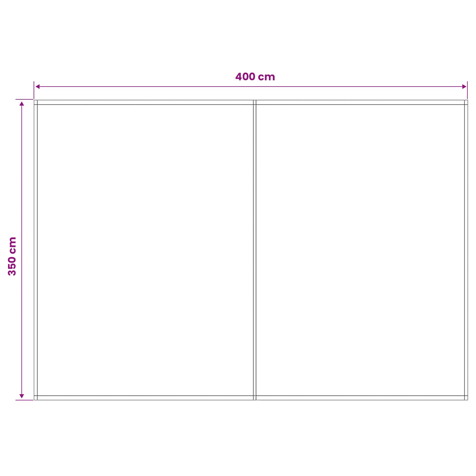 vidaXL Awning Replacement Fabric Yellow and White 400 x 350 cm 5