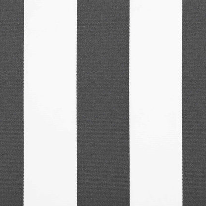 vidaXL Awning Replacement Fabric Anthracite and White 400 x 350 cm 4