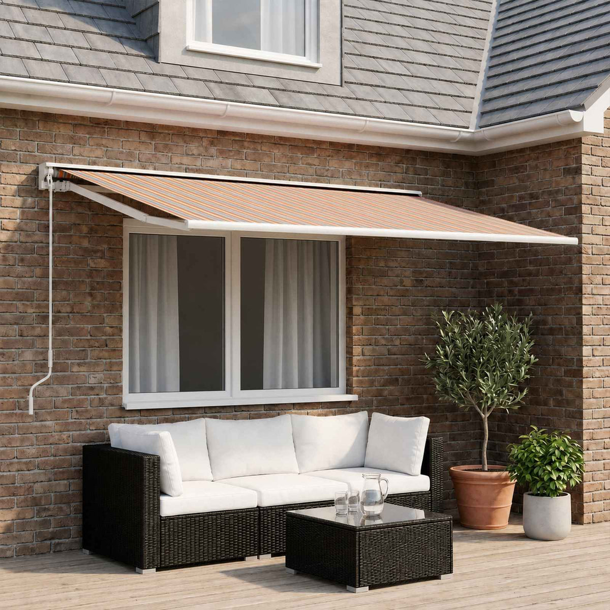 vidaXL Awning Replacement Fabric 450 x 300 cm Polyester