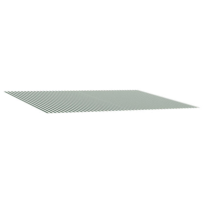 vidaXL Awning Replacement Fabric Green and White 300 x 250 cm 2