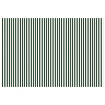 vidaXL Awning Replacement Fabric Green and White 300 x 250 cm 3