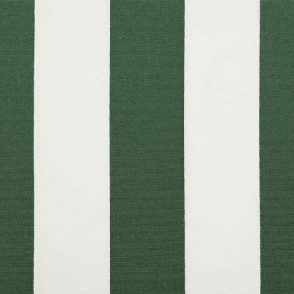 vidaXL Awning Replacement Fabric Green and White 300 x 250 cm 4