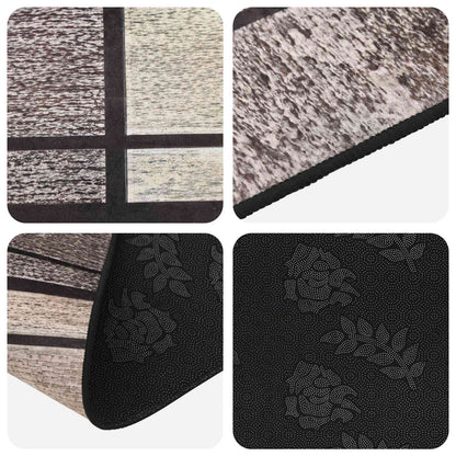 vidaXL Rug Runner LESAKA Brown 100 x 450 cm Diamond Velvet 3