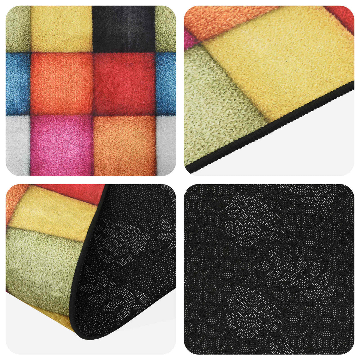 vidaXL Rug Runner LESAKA Colourful 100 x 450 cm Diamond Velvet 3