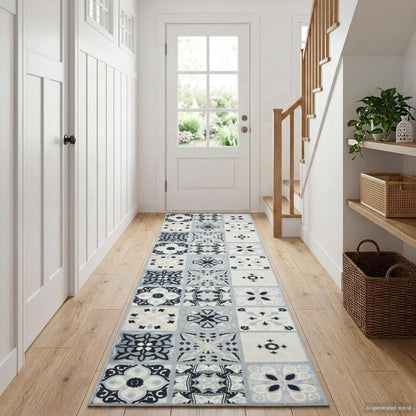vidaXL Rug Runner ORIZ 1150 gsm Grey and Black 1