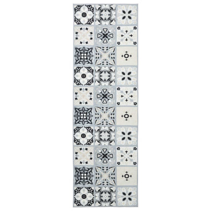 vidaXL Rug Runner ORIZ 1150 gsm Grey and Black 2
