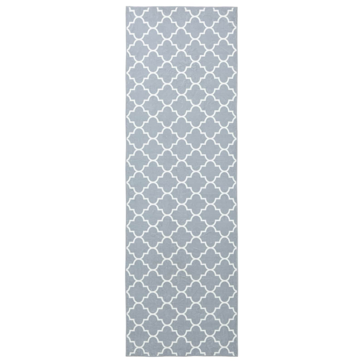 vidaXL Rug Runner ORIZ 1150 gsm Grey and White 2