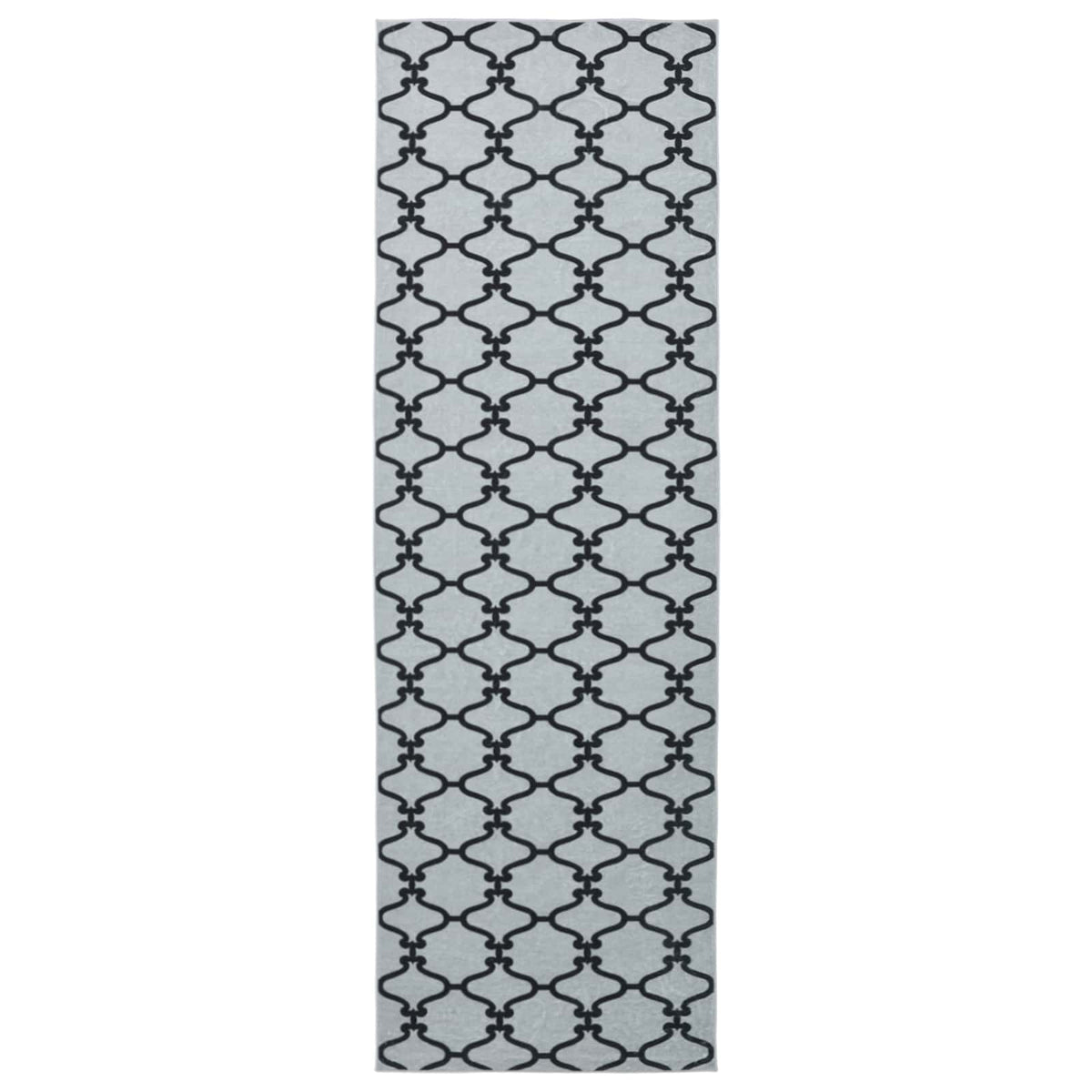 vidaXL Rug Runner ORIZ 1150 gsm Grey Mesh Pattern 2