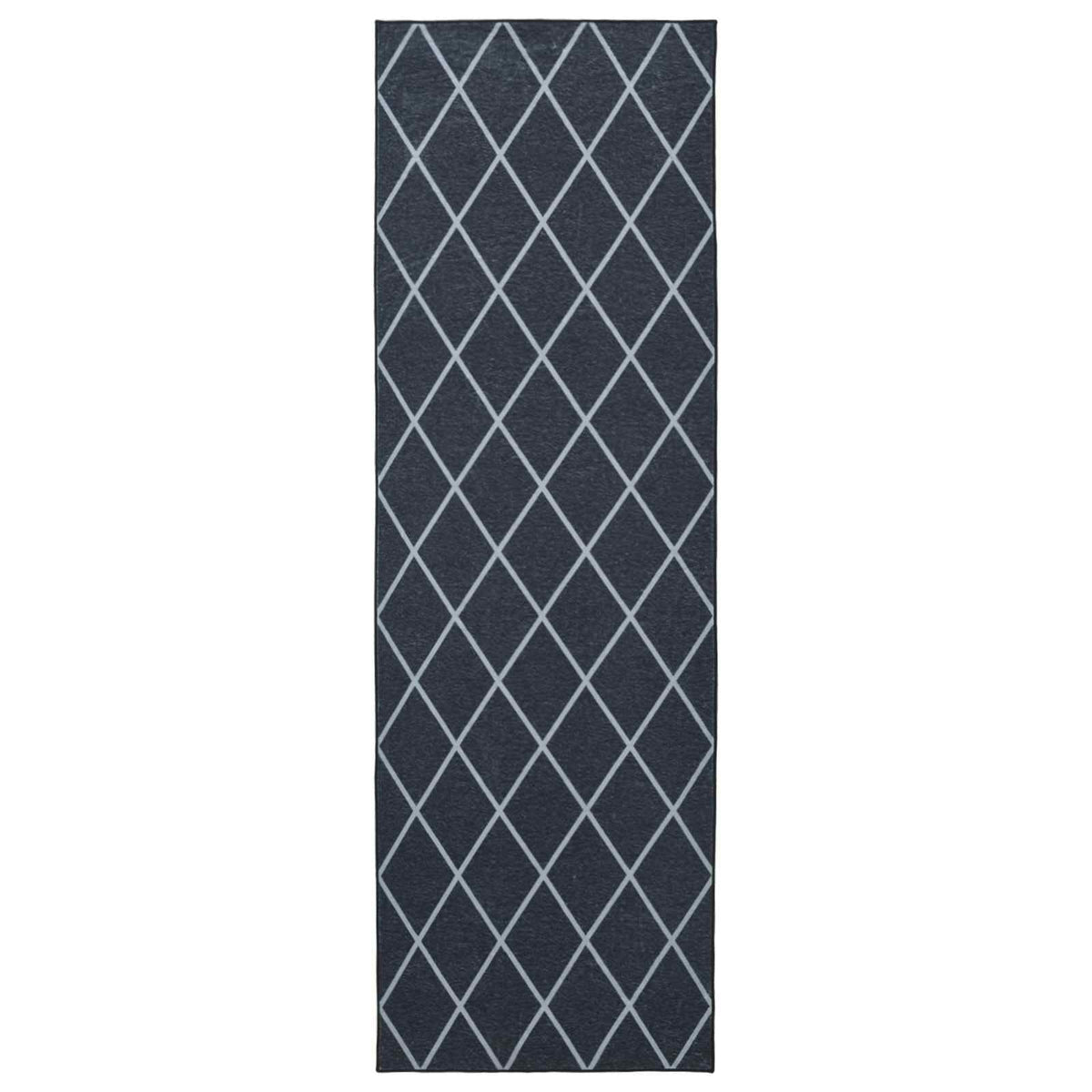 vidaXL Rug Runner ORIZ 1150 gsm Black Diamond Pattern 2