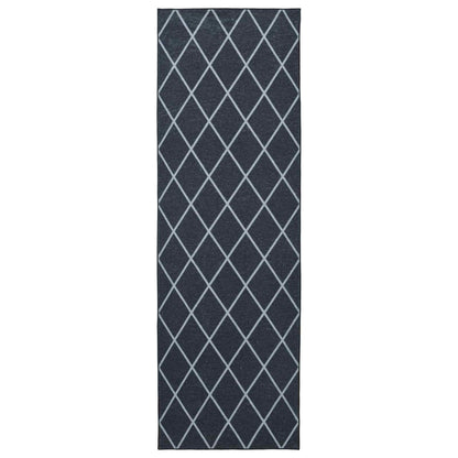 vidaXL Rug Runner ORIZ 1150 gsm Black Diamond Pattern 2