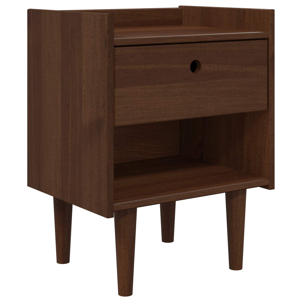 vidaXL Bedside Table BILBAO Dark Caramel 45 x 35 x 59 cm 2