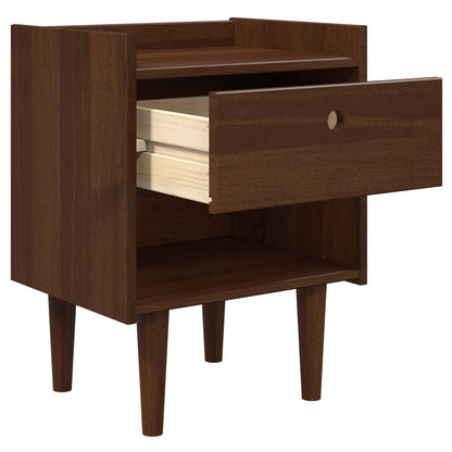 vidaXL Bedside Table BILBAO Dark Caramel 45 x 35 x 59 cm 3