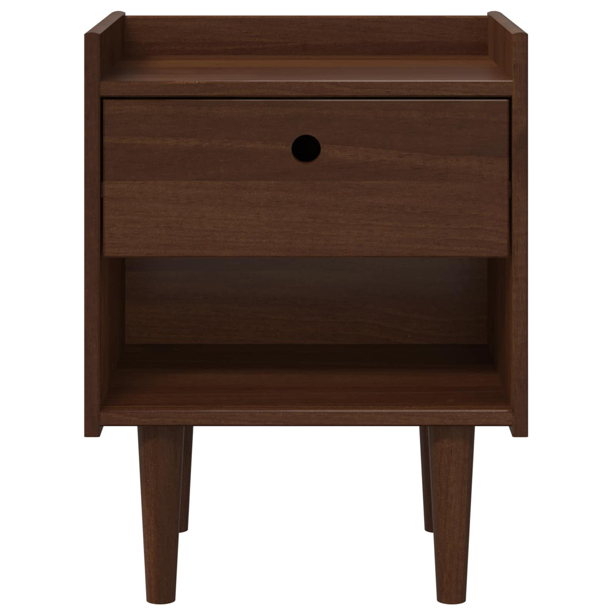 vidaXL Bedside Table BILBAO Dark Caramel 45 x 35 x 59 cm 4