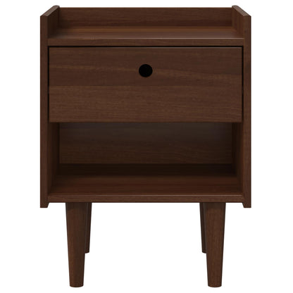vidaXL Bedside Table BILBAO Dark Caramel 45 x 35 x 59 cm 4