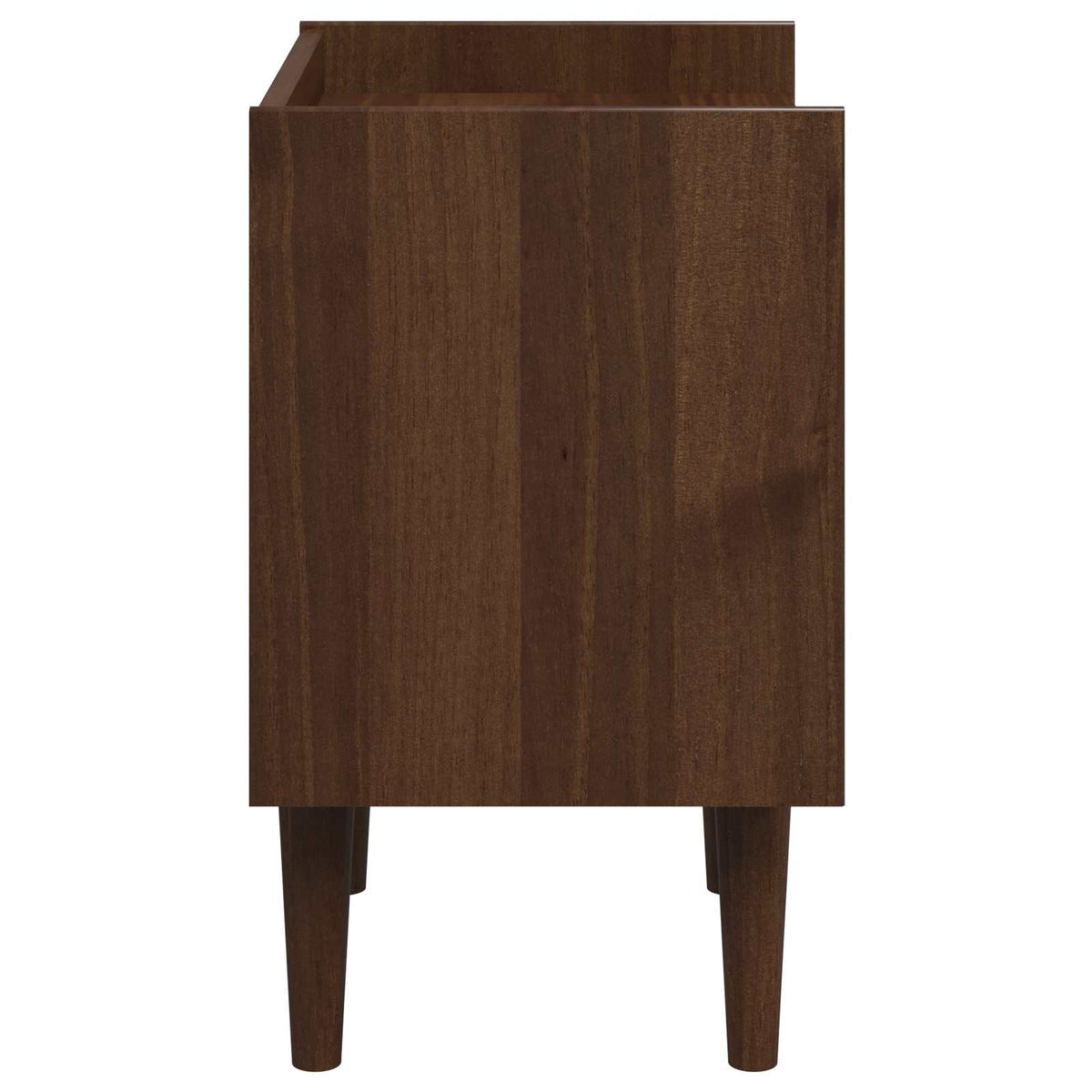vidaXL Bedside Table BILBAO Dark Caramel 45 x 35 x 59 cm 5