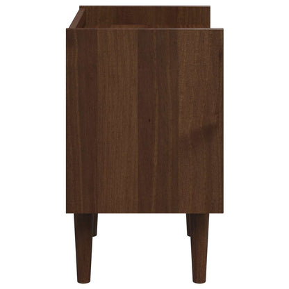 vidaXL Bedside Table BILBAO Dark Caramel 45 x 35 x 59 cm 5