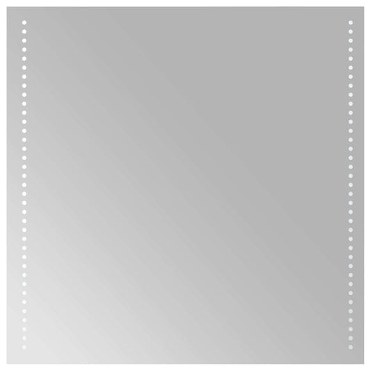 vidaXL LED Bathroom Mirror Transparent 60 x 60 cm Tempered Glass 2