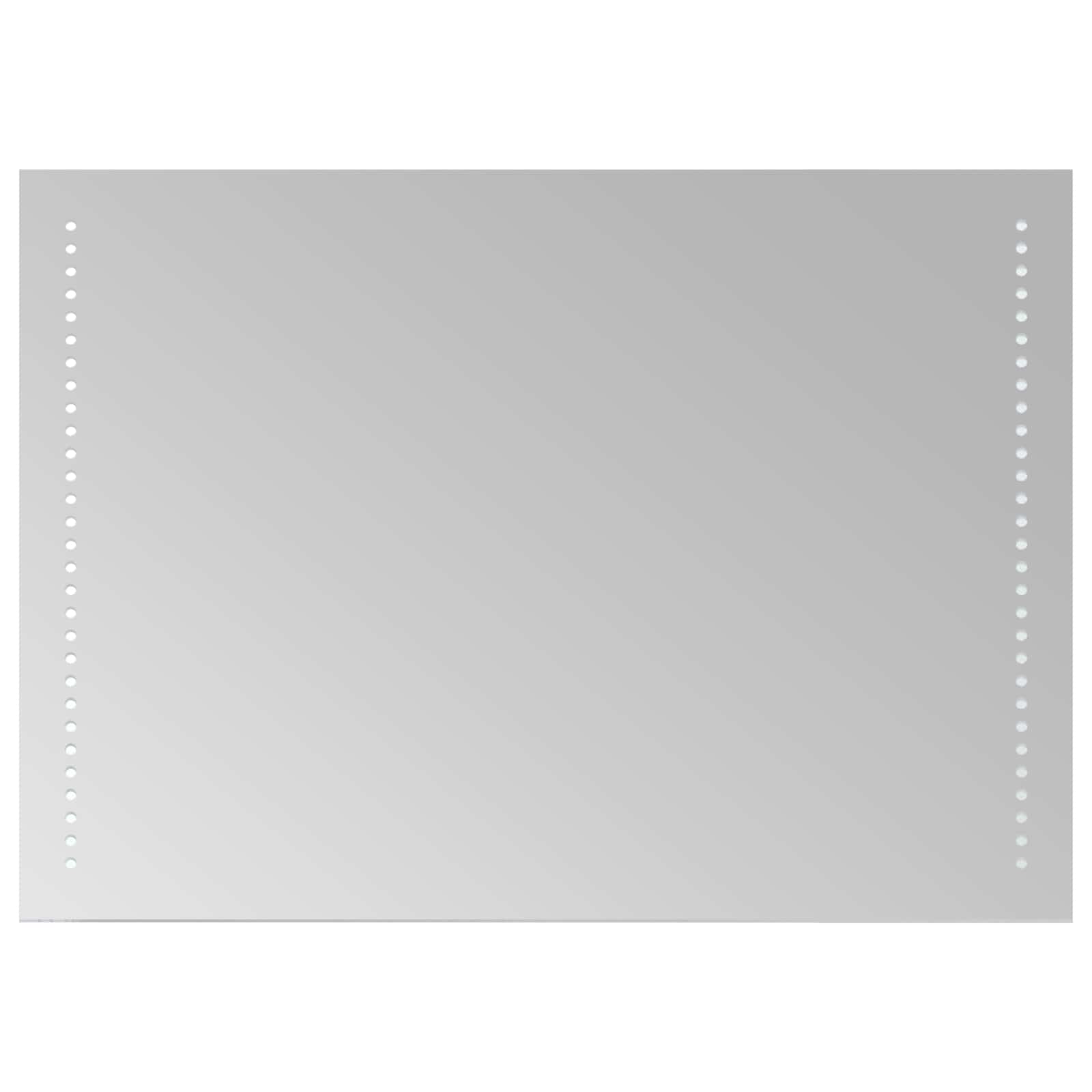 vidaXL LED Bathroom Mirror Transparent 70 x 50 cm Tempered Glass 2