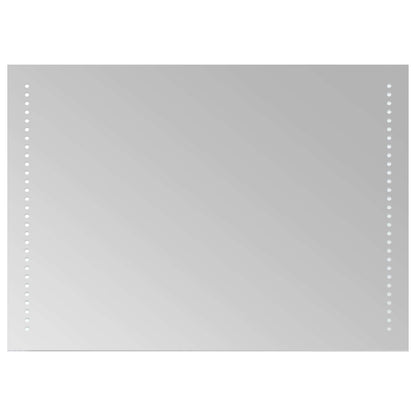 vidaXL LED Bathroom Mirror Transparent 70 x 50 cm Tempered Glass 2