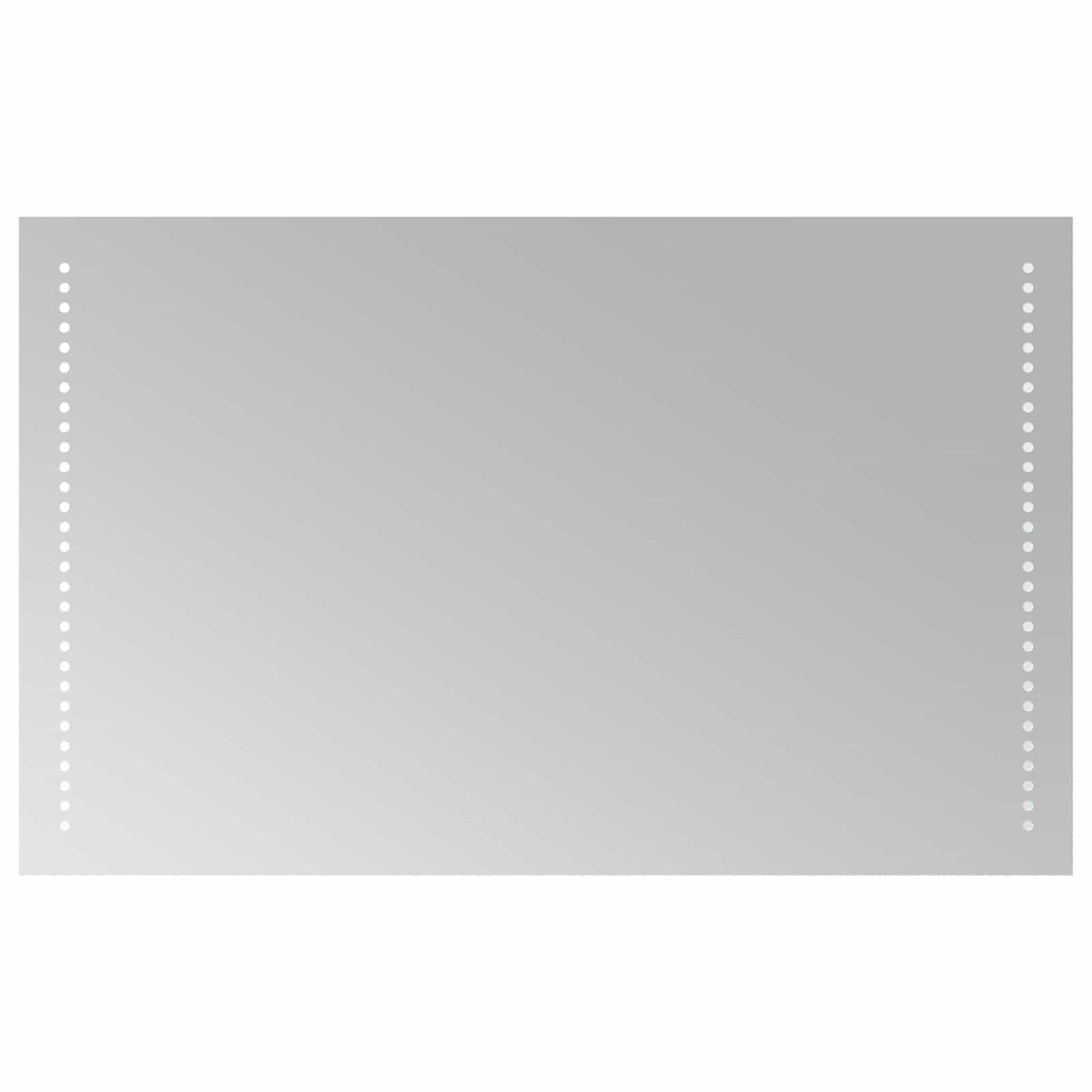 vidaXL LED Bathroom Mirror Transparent 80 x 50 cm Tempered Glass 2