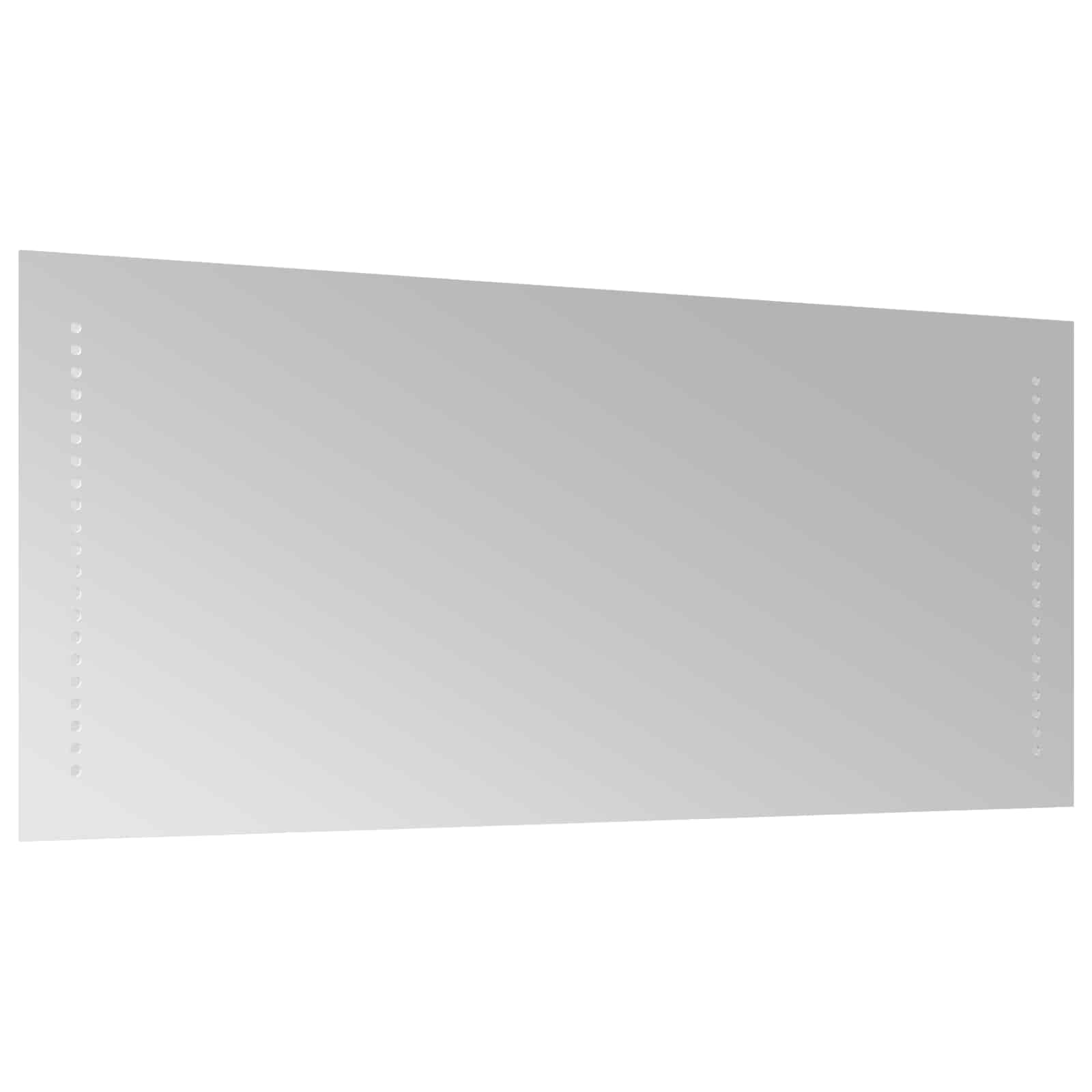 vidaXL LED Bathroom Mirror Transparent 90 x 40 cm Tempered Glass 4