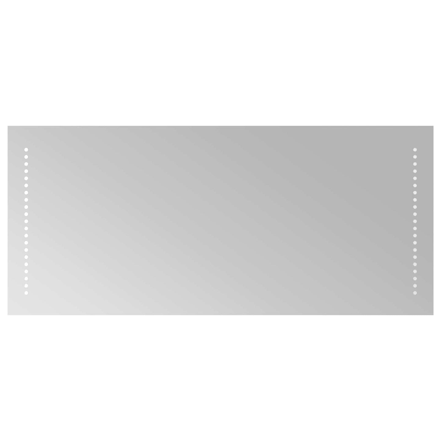 vidaXL LED Bathroom Mirror Transparent 90 x 40 cm Tempered Glass 2