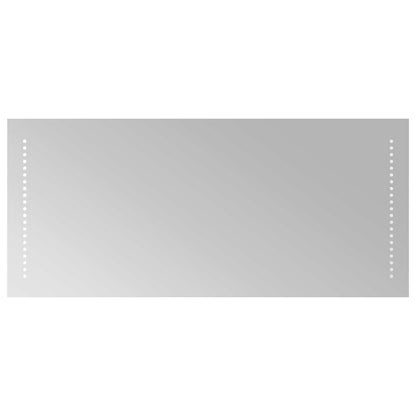 vidaXL LED Bathroom Mirror Transparent 90 x 40 cm Tempered Glass 2