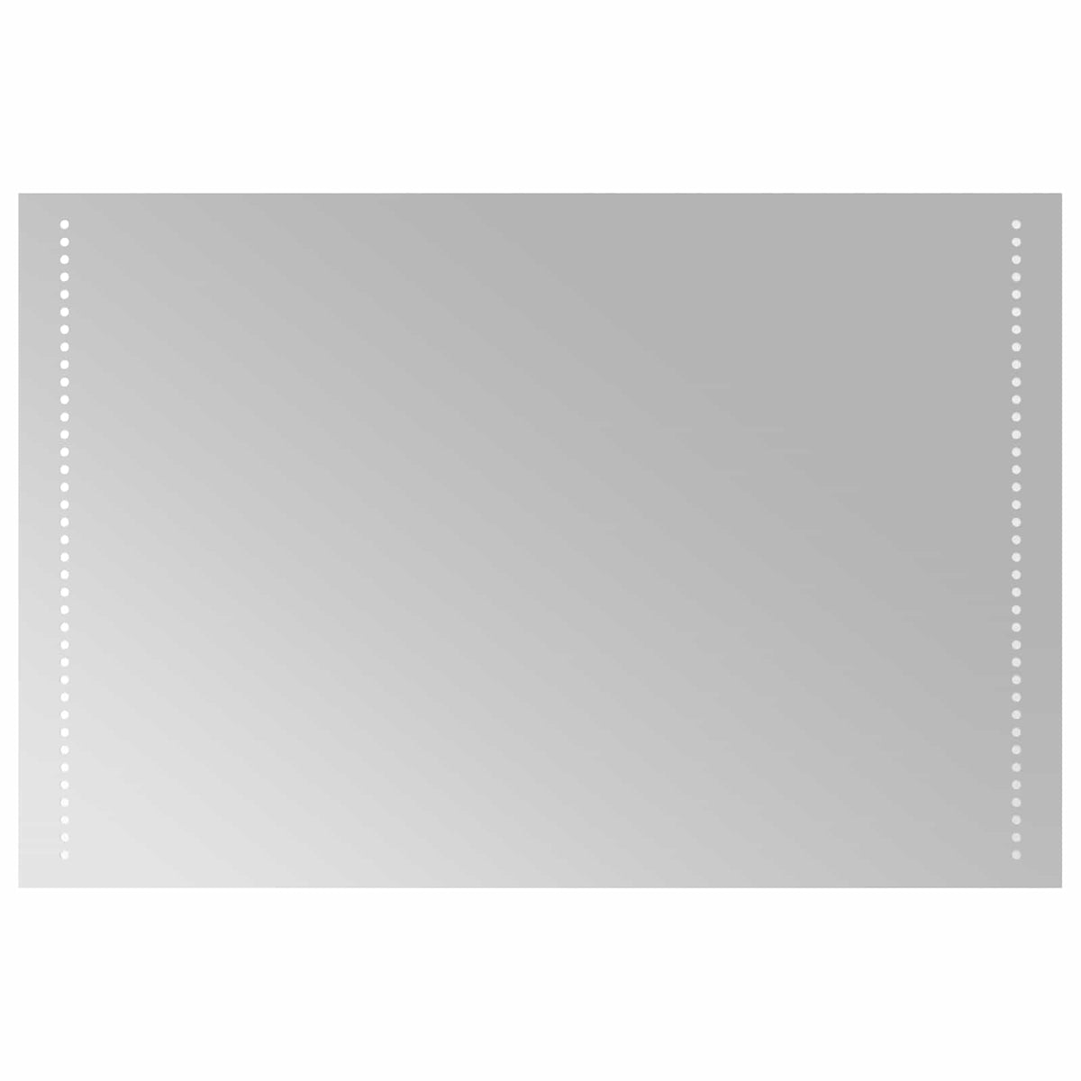 vidaXL LED Bathroom Mirror Transparent 90 x 60 cm Tempered Glass 2