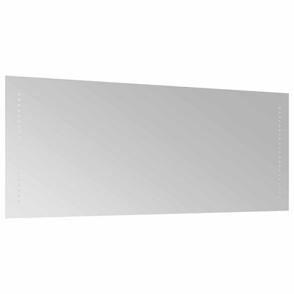 vidaXL LED Bathroom Mirror Transparent 100 x 40 cm Tempered Glass 4