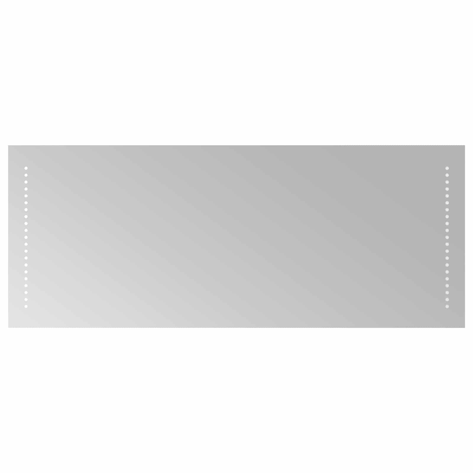 vidaXL LED Bathroom Mirror Transparent 100 x 40 cm Tempered Glass 2