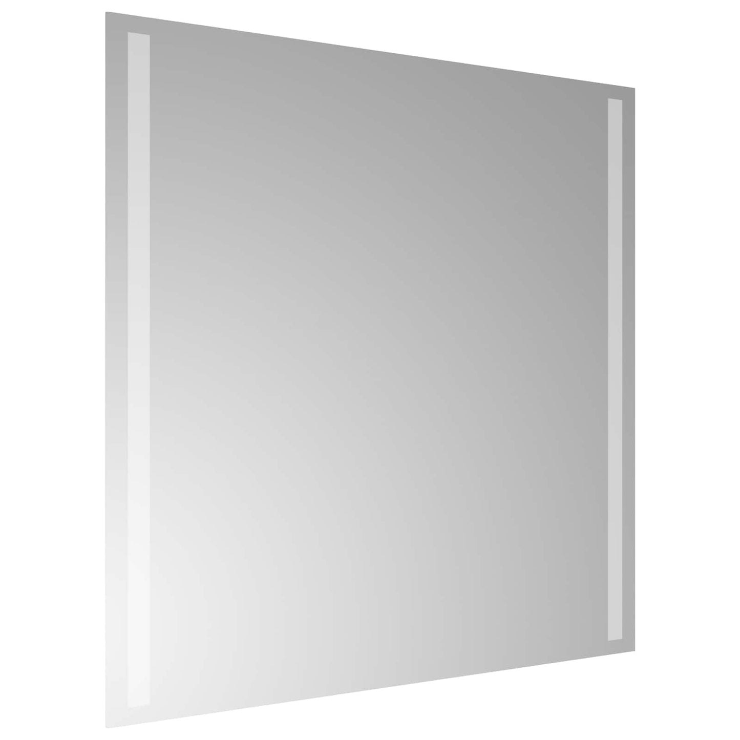vidaXL LED Bathroom Mirror Transparent 60 x 60 cm Tempered Glass 4