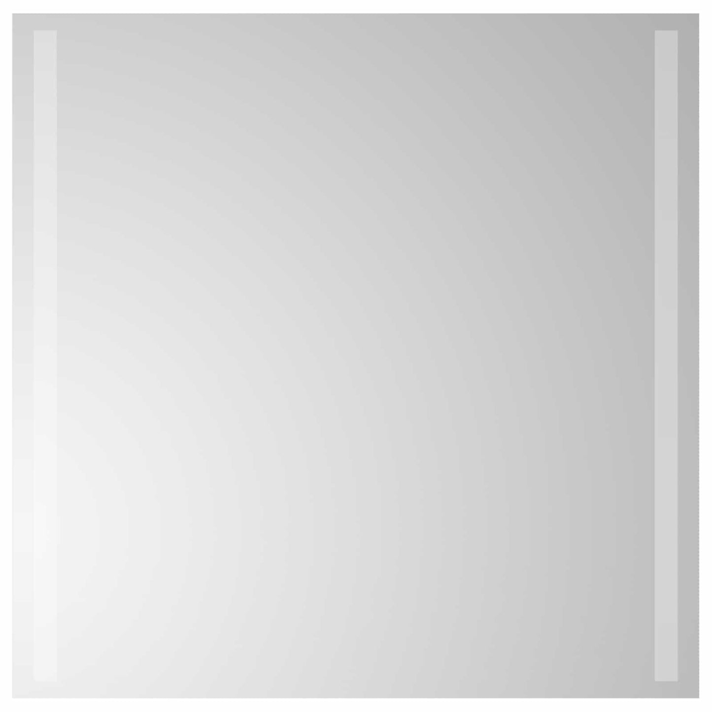 vidaXL LED Bathroom Mirror Transparent 60 x 60 cm Tempered Glass 2