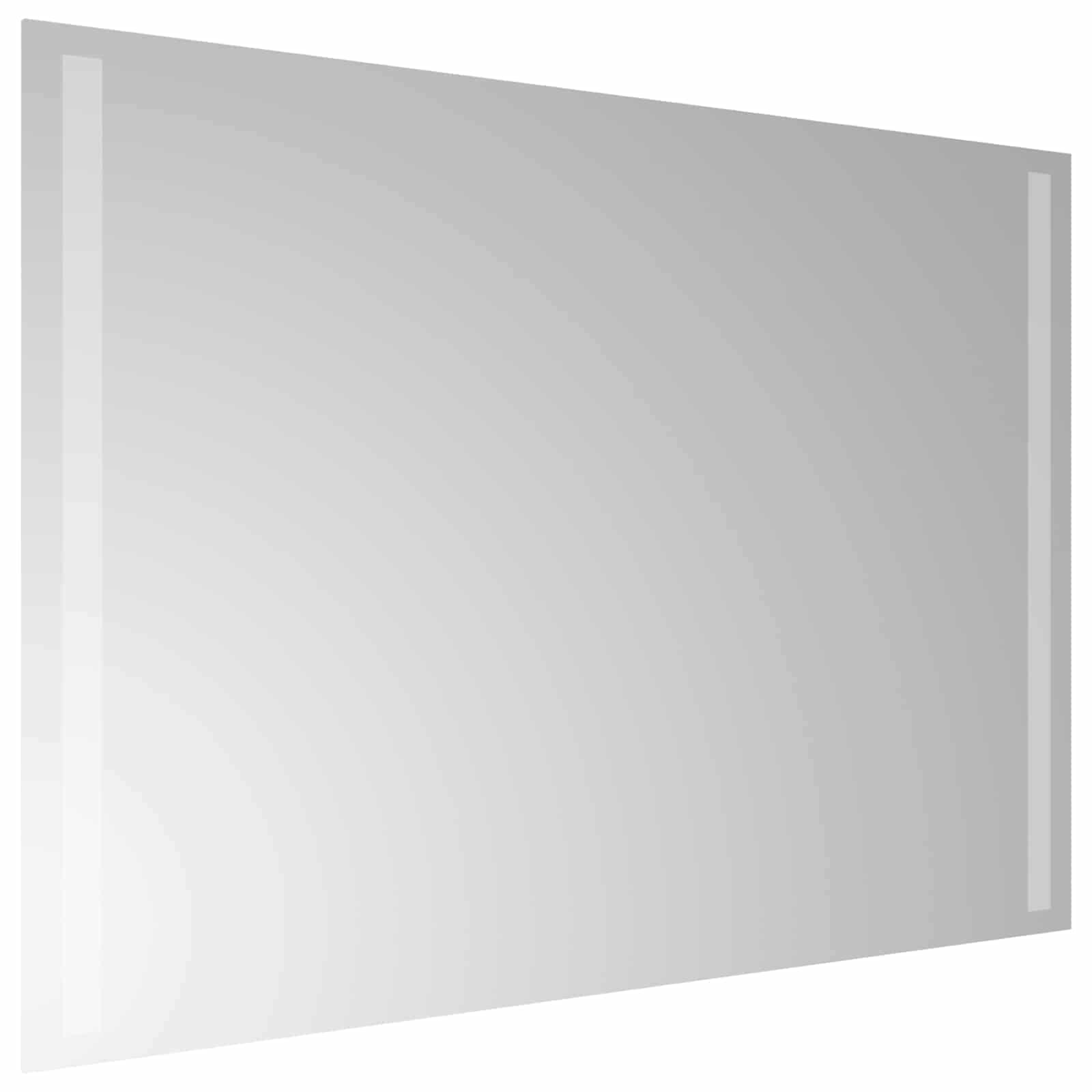 vidaXL LED Bathroom Mirror Transparent 70 x 50 cm Tempered Glass 4