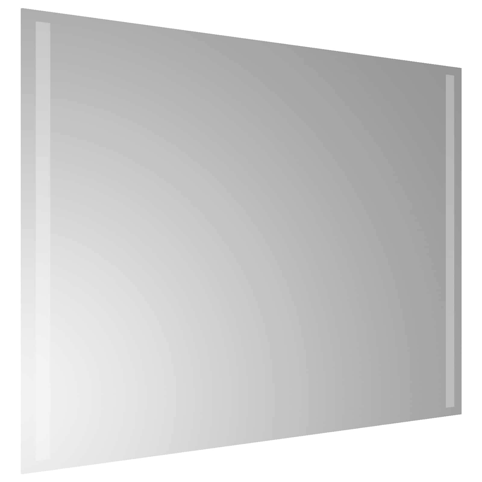 vidaXL LED Bathroom Mirror Transparent 80 x 60 cm Tempered Glass 4