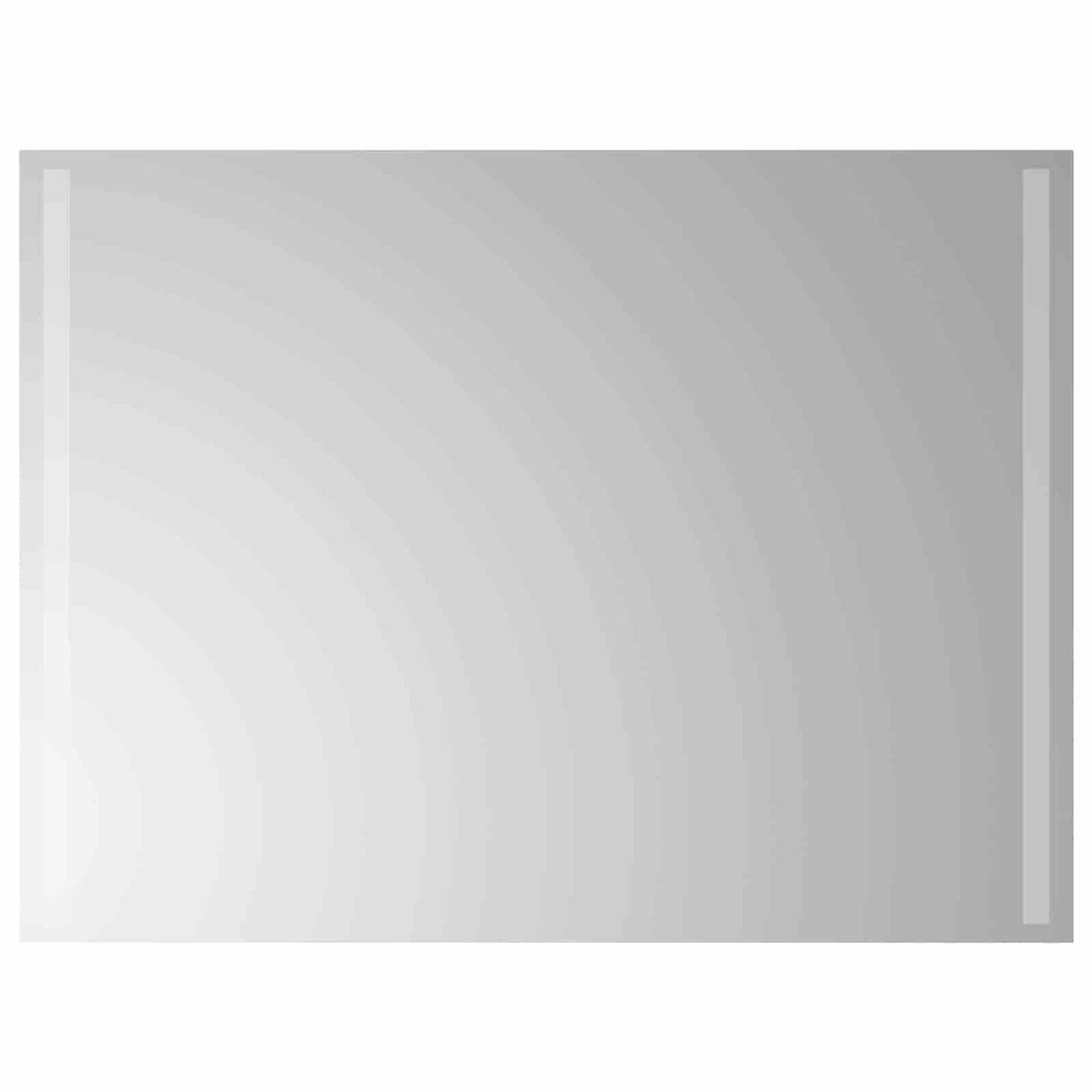vidaXL LED Bathroom Mirror Transparent 80 x 60 cm Tempered Glass 2