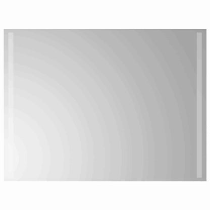 vidaXL LED Bathroom Mirror Transparent 80 x 60 cm Tempered Glass 2
