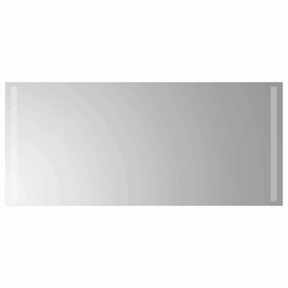 vidaXL LED Bathroom Mirror Transparent 90 x 40 cm Tempered Glass 2