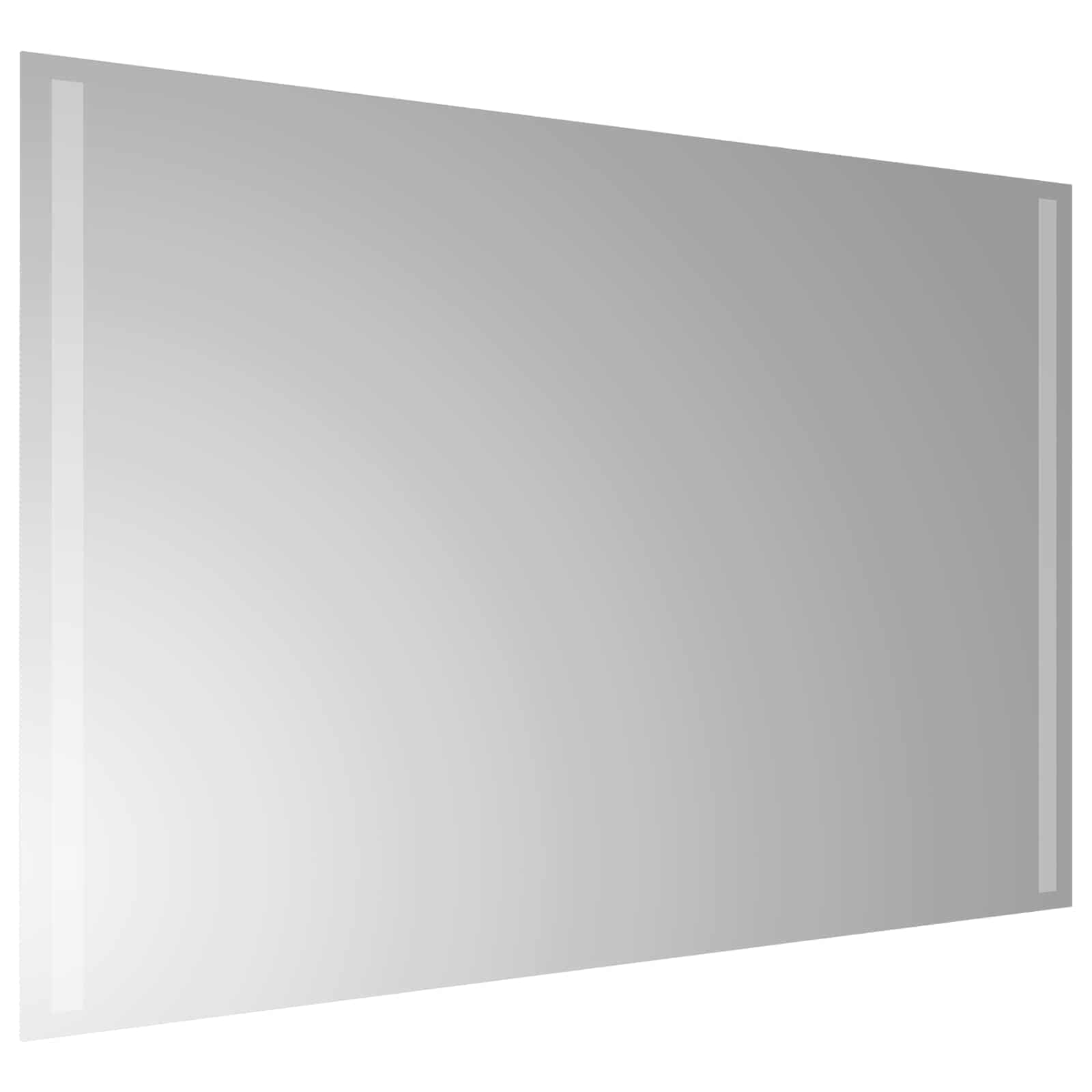 vidaXL LED Bathroom Mirror Transparent 90 x 60 cm Tempered Glass 4