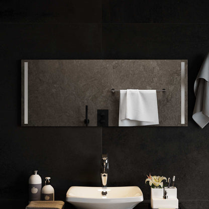 vidaXL LED Bathroom Mirror Transparent 100 x 40 cm Tempered Glass 1