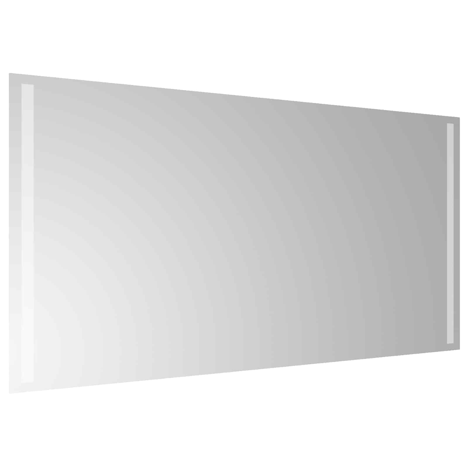 vidaXL LED Bathroom Mirror Transparent 100 x 50 cm Tempered Glass 4
