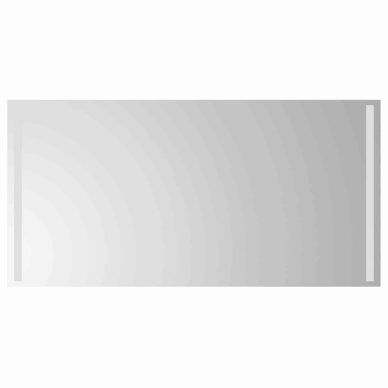 vidaXL LED Bathroom Mirror Transparent 100 x 50 cm Tempered Glass 2