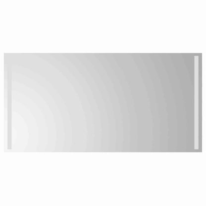 vidaXL LED Bathroom Mirror Transparent 100 x 50 cm Tempered Glass 2