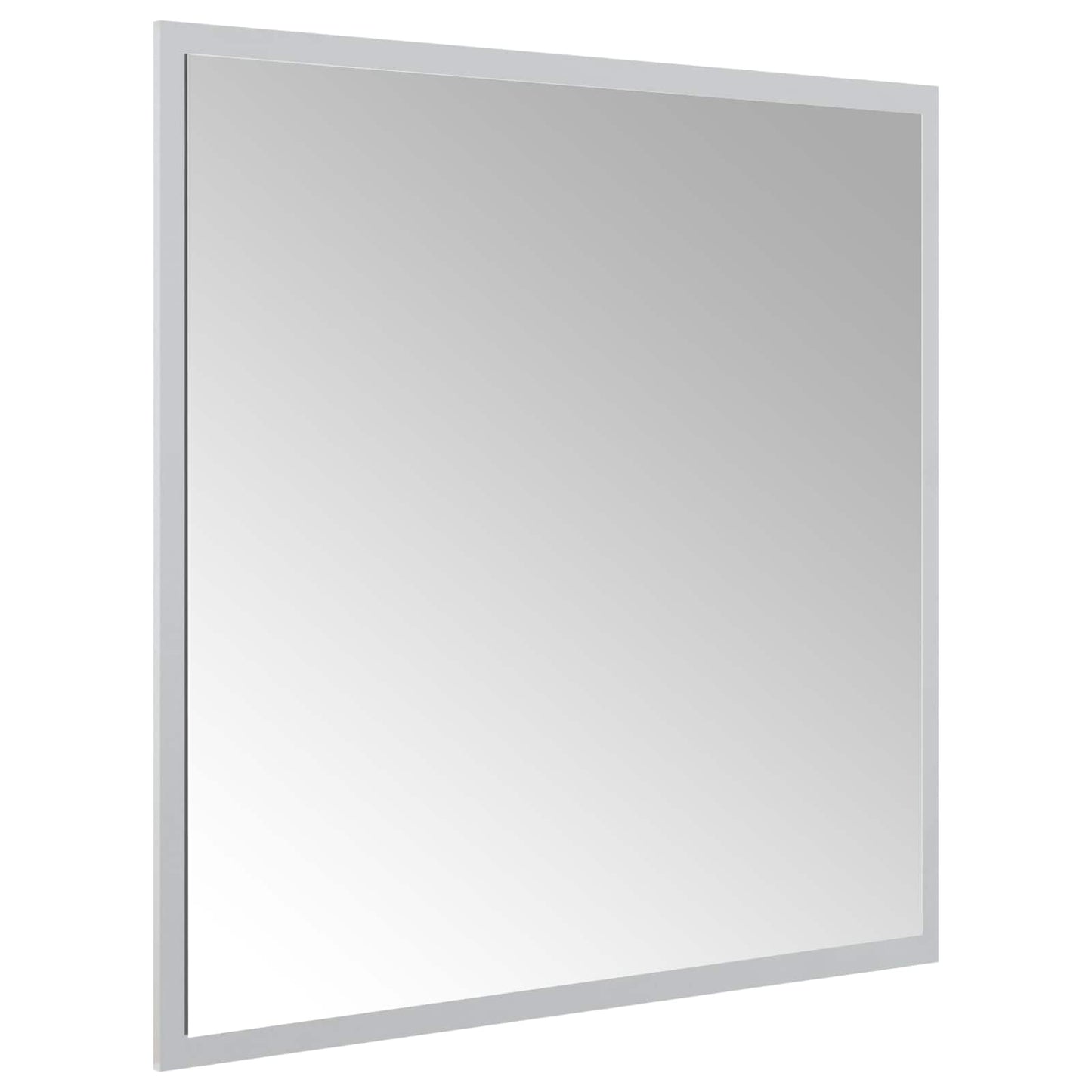 vidaXL LED Bathroom Mirror Transparent 60 x 60 cm Tempered Glass 4