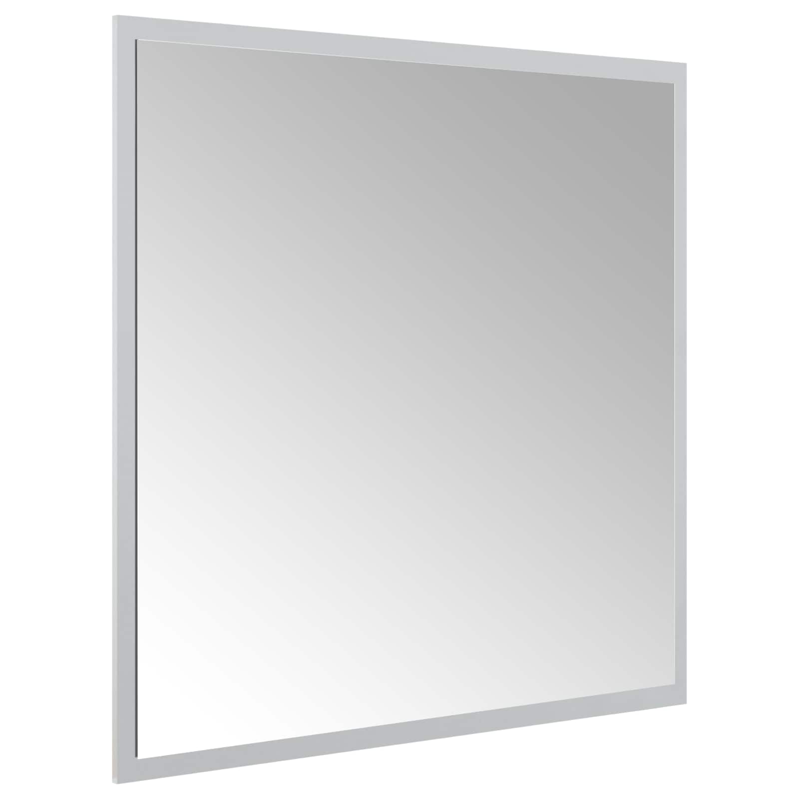 vidaXL LED Bathroom Mirror Transparent 60 x 60 cm Tempered Glass 4