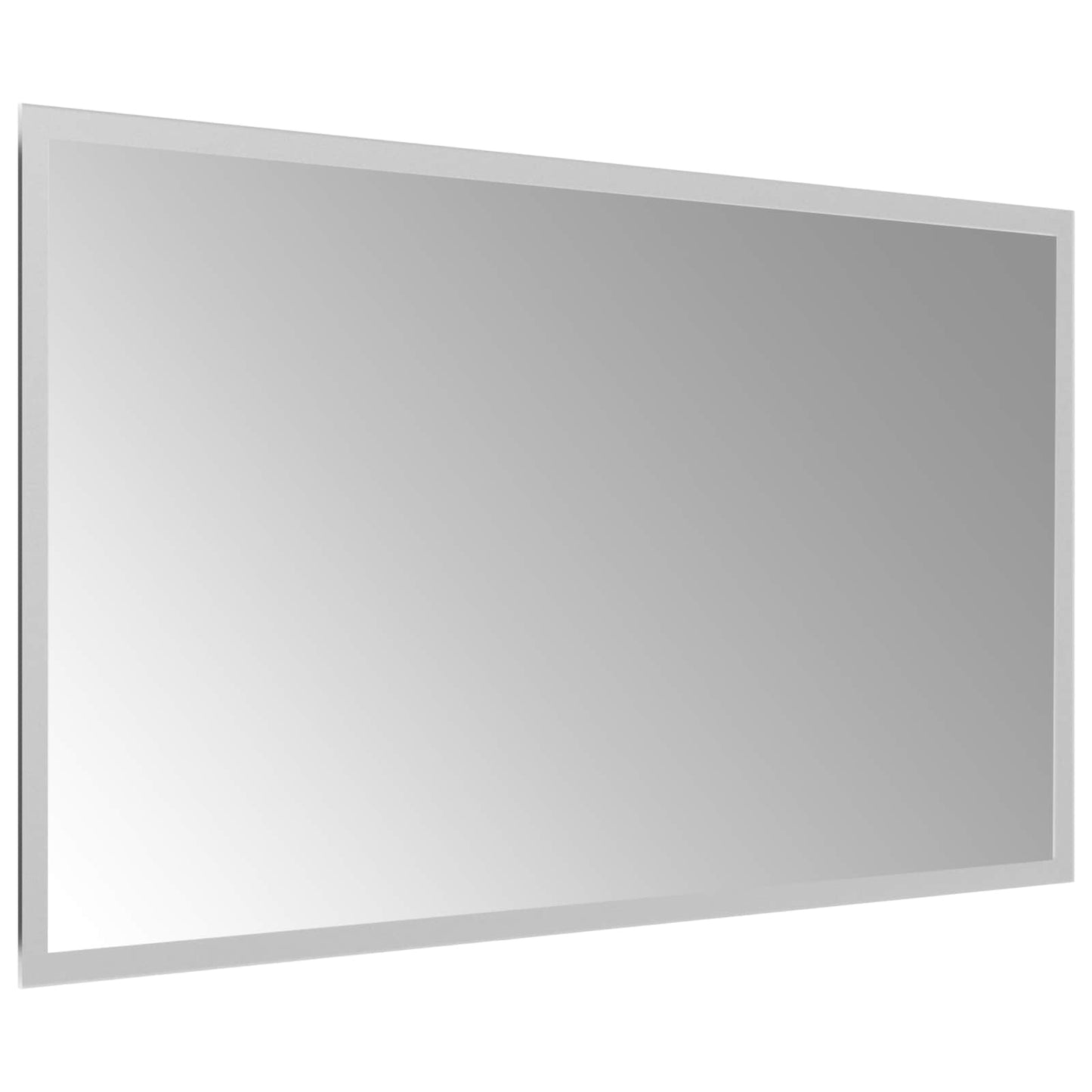 vidaXL LED Bathroom Mirror Transparent 70 x 40 cm Tempered Glass 4