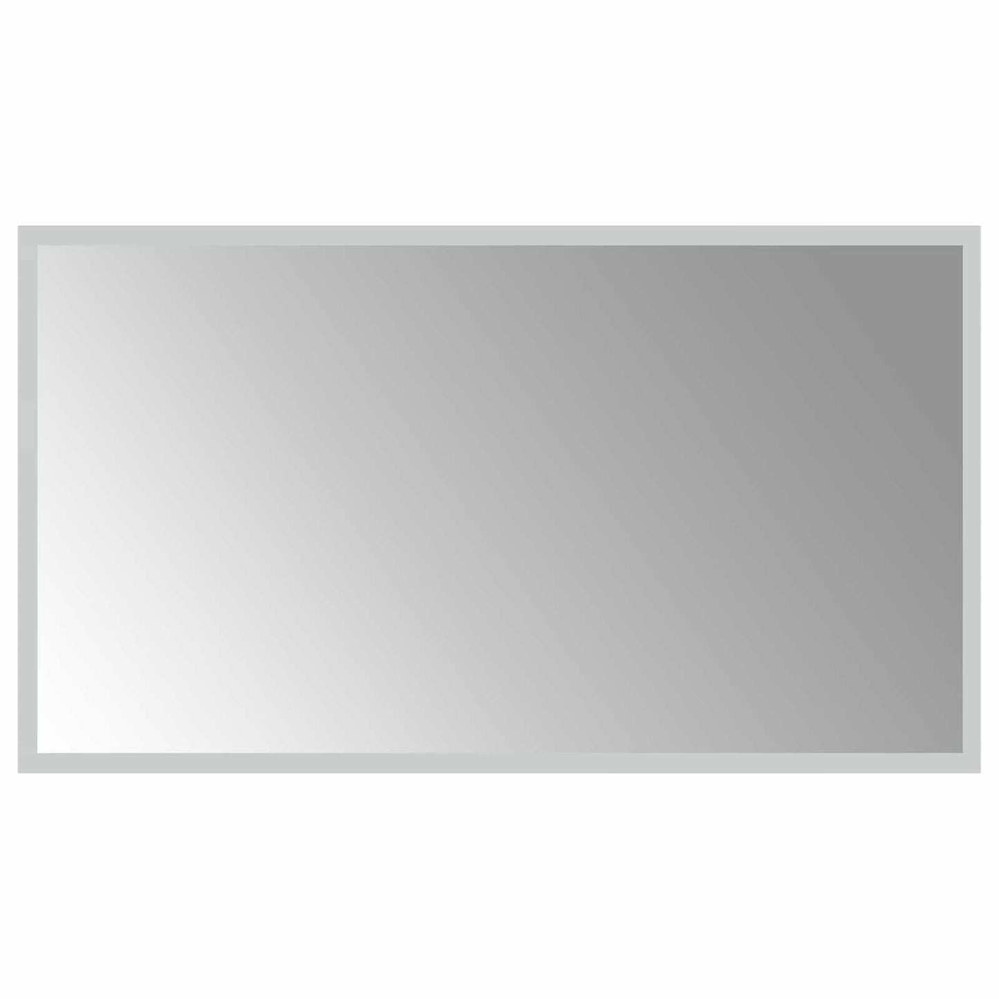 vidaXL LED Bathroom Mirror Transparent 70 x 40 cm Tempered Glass 2