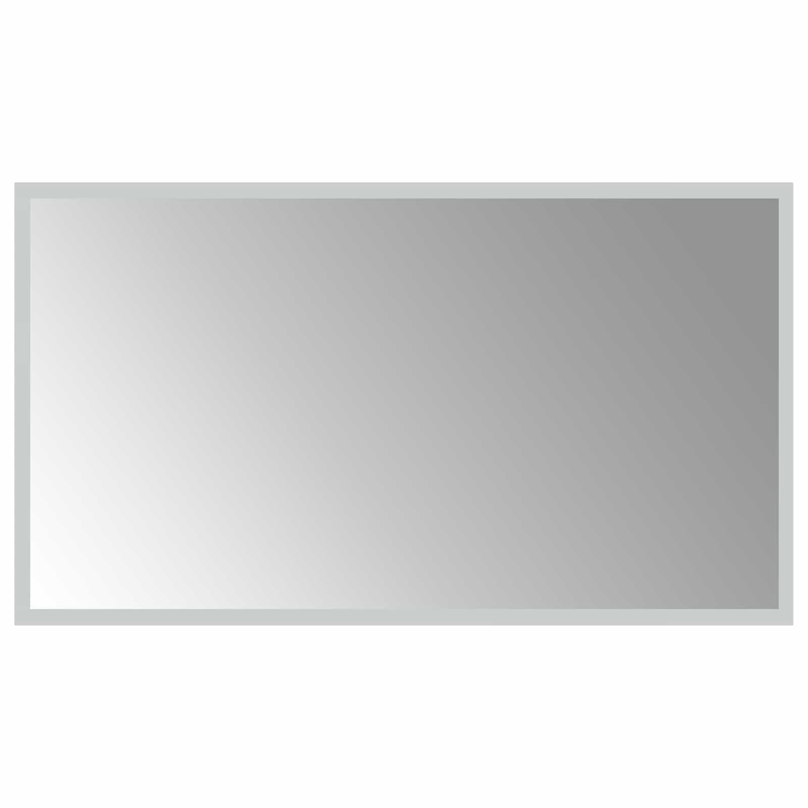 vidaXL LED Bathroom Mirror Transparent 70 x 40 cm Tempered Glass 2