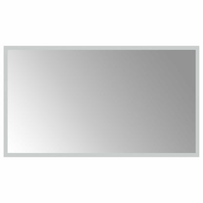 vidaXL LED Bathroom Mirror Transparent 70 x 40 cm Tempered Glass 2